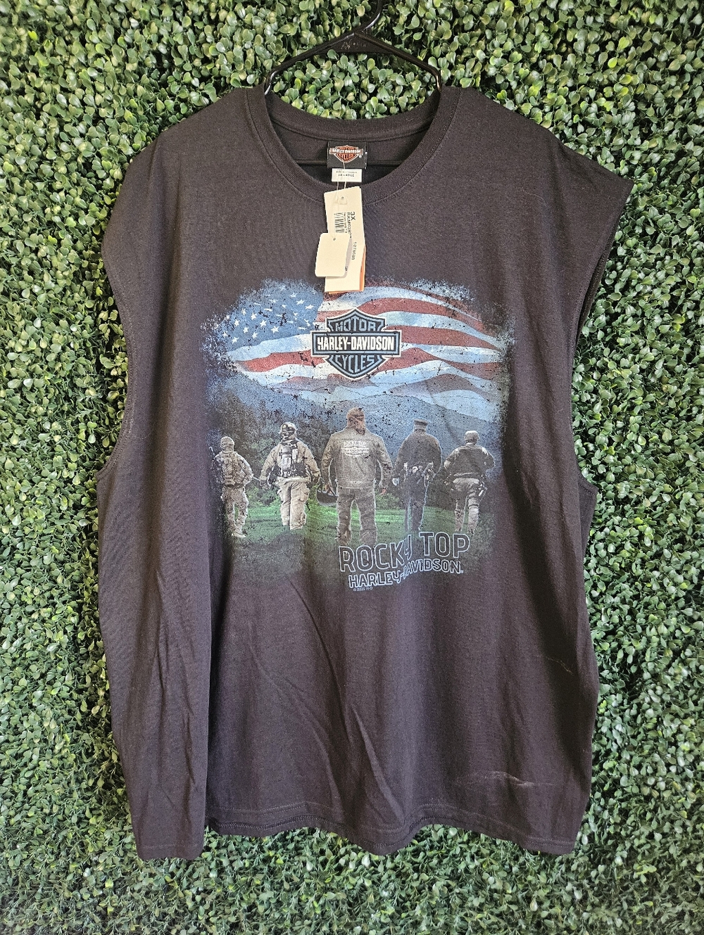 Mens 3XL NWT Harley Davidson Rocky Top Tennessee Flag Graphic Tshirt